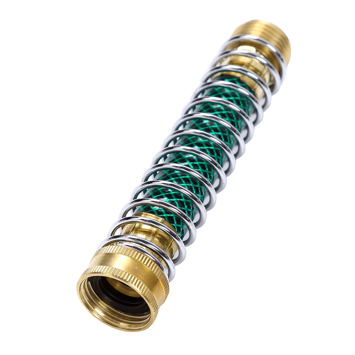 Antileak Metal Spring Guard Garden Hose Kink Protector Heavy Duty Brass Couplings Connector Watering Pipe Extension Adapter Tool: Default Title