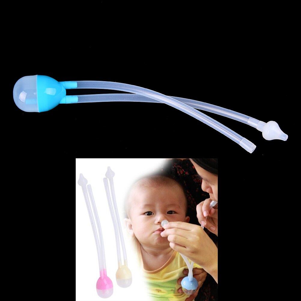 1 Pcs Infant Safe Nose Cleaner Vacuum Suction Nasal Mucus Runny Aspirator Baby Kids Healthy Care Convenient