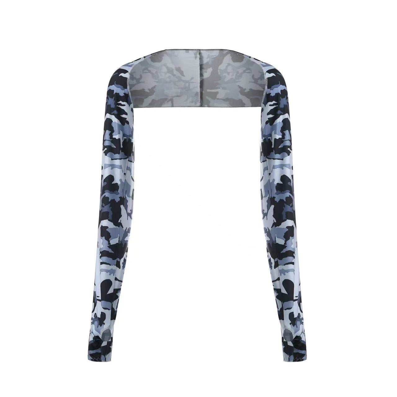 1Pair Cooling Shawl Arm Sleeves Sun Protection for Women Men with Finger Hole for Golfing, Driving, Riding, Fishing: Ivory