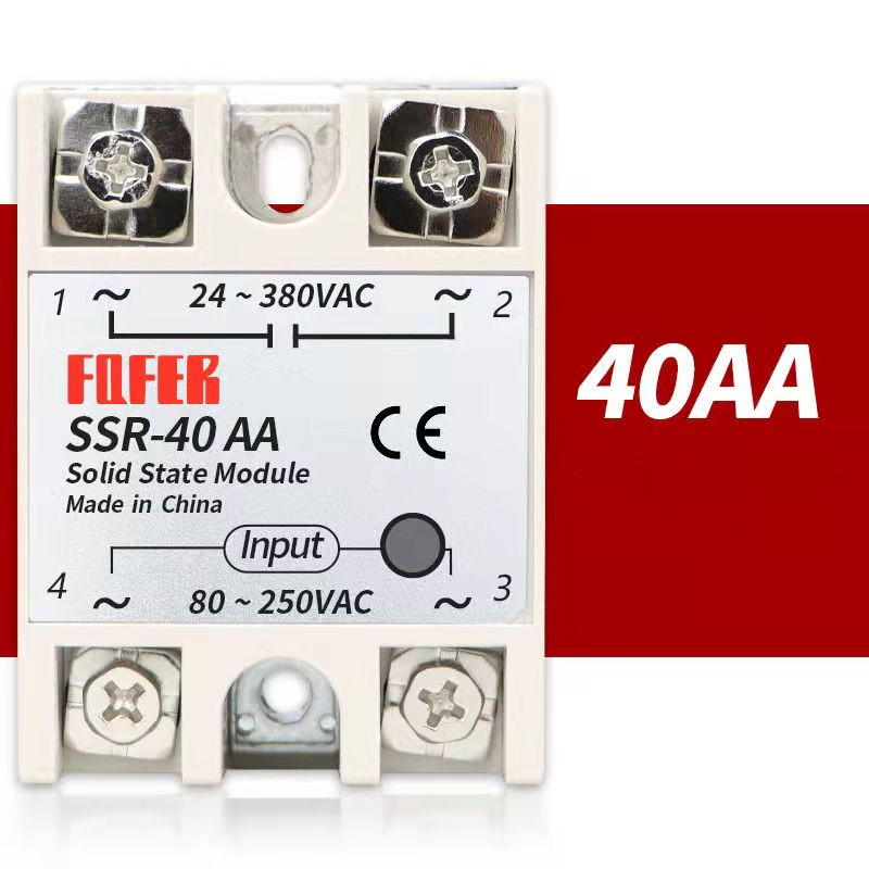 SSR-10AA SSR-25AA SSR-40AA 10A 25A 40A Solid State Relais Module 80-250V Ingang Ac 24-380V ac Output: SSR-40AA