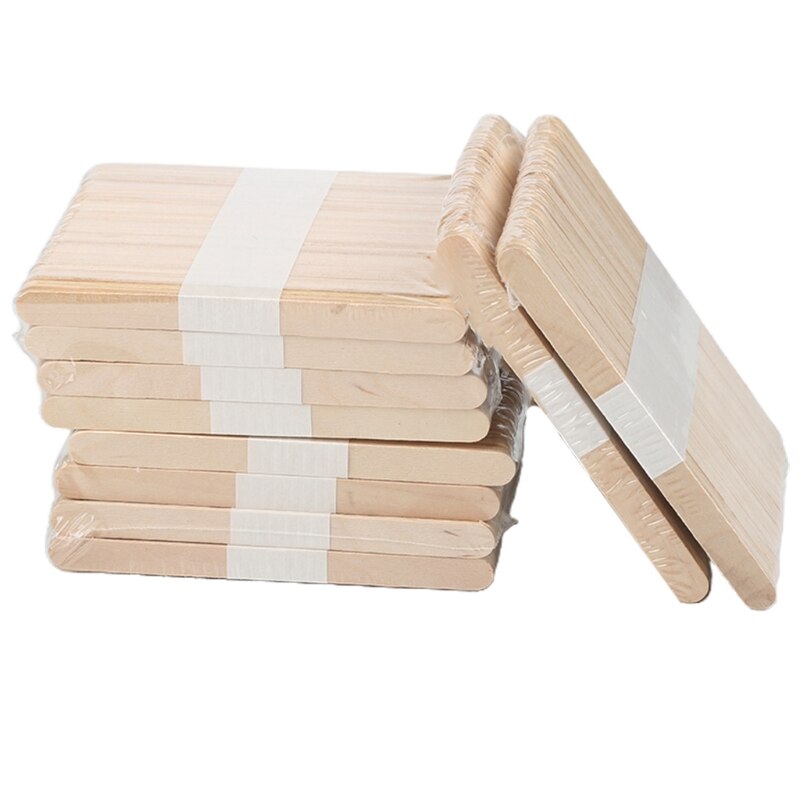 Paletas de madera multiusos, palitos de paletas caseros, materiales de artesanía artesanal de grado alimenticio