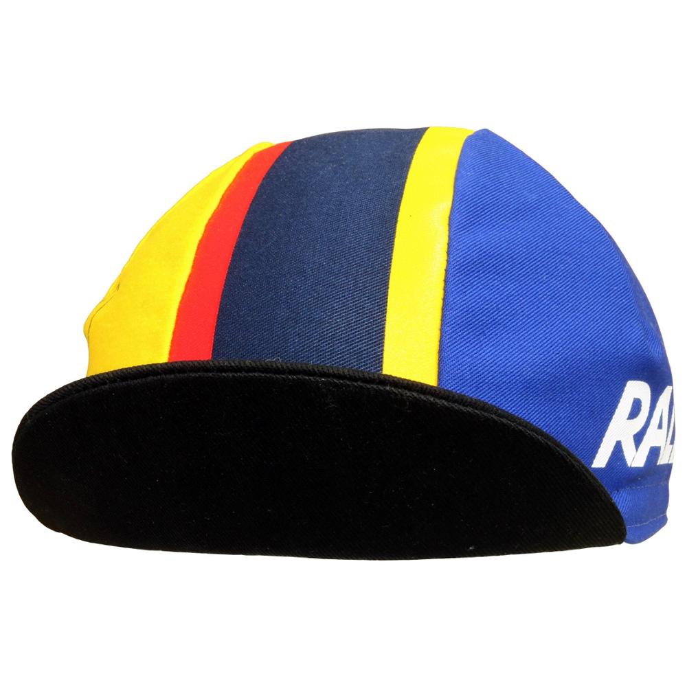 RALEIGH BANANA retro cotton yellow and blue two-color bicycle riding hat