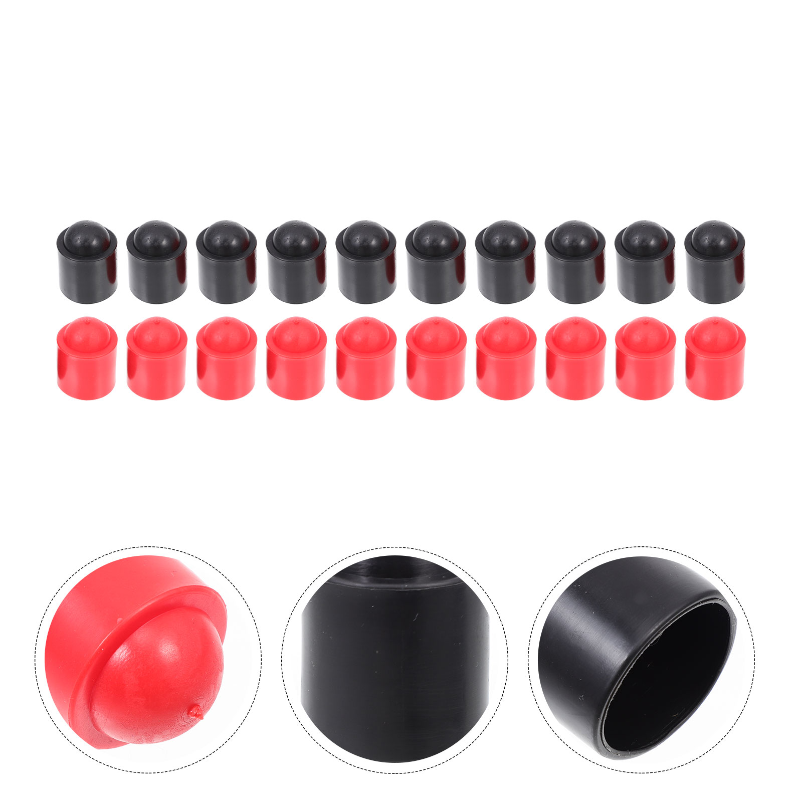 20pcs Pool Cue End Protectors Cue End Protective Covers Snooker Supplies