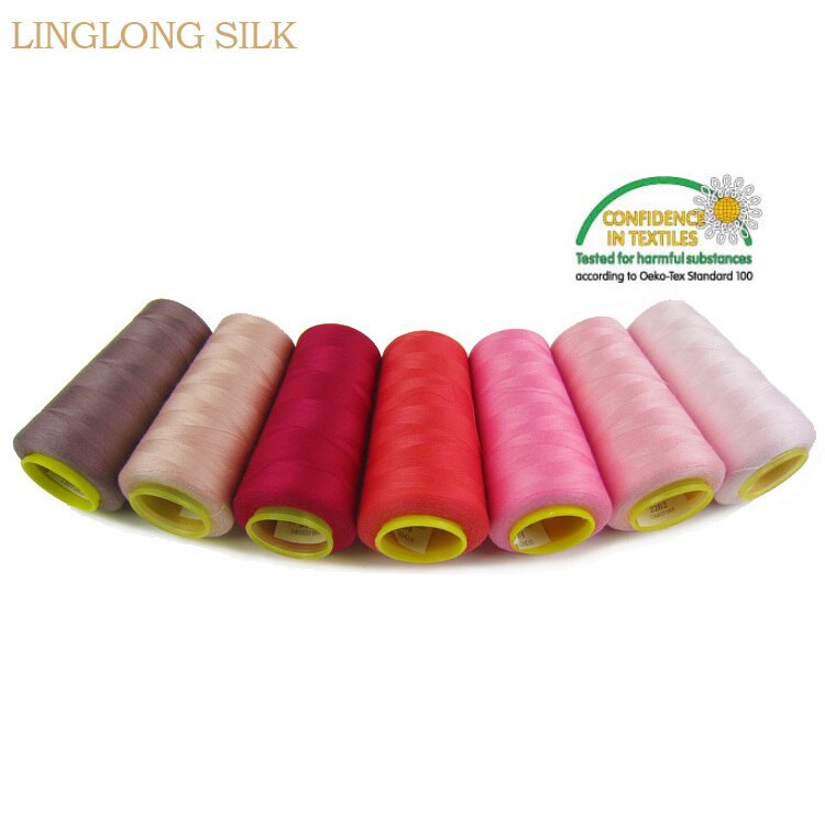 40s/2 Sewing Threads High Strength Silk Fabric thread/Sewing Yarn/work piece for DIY accessories 3000yards/Roll 2518