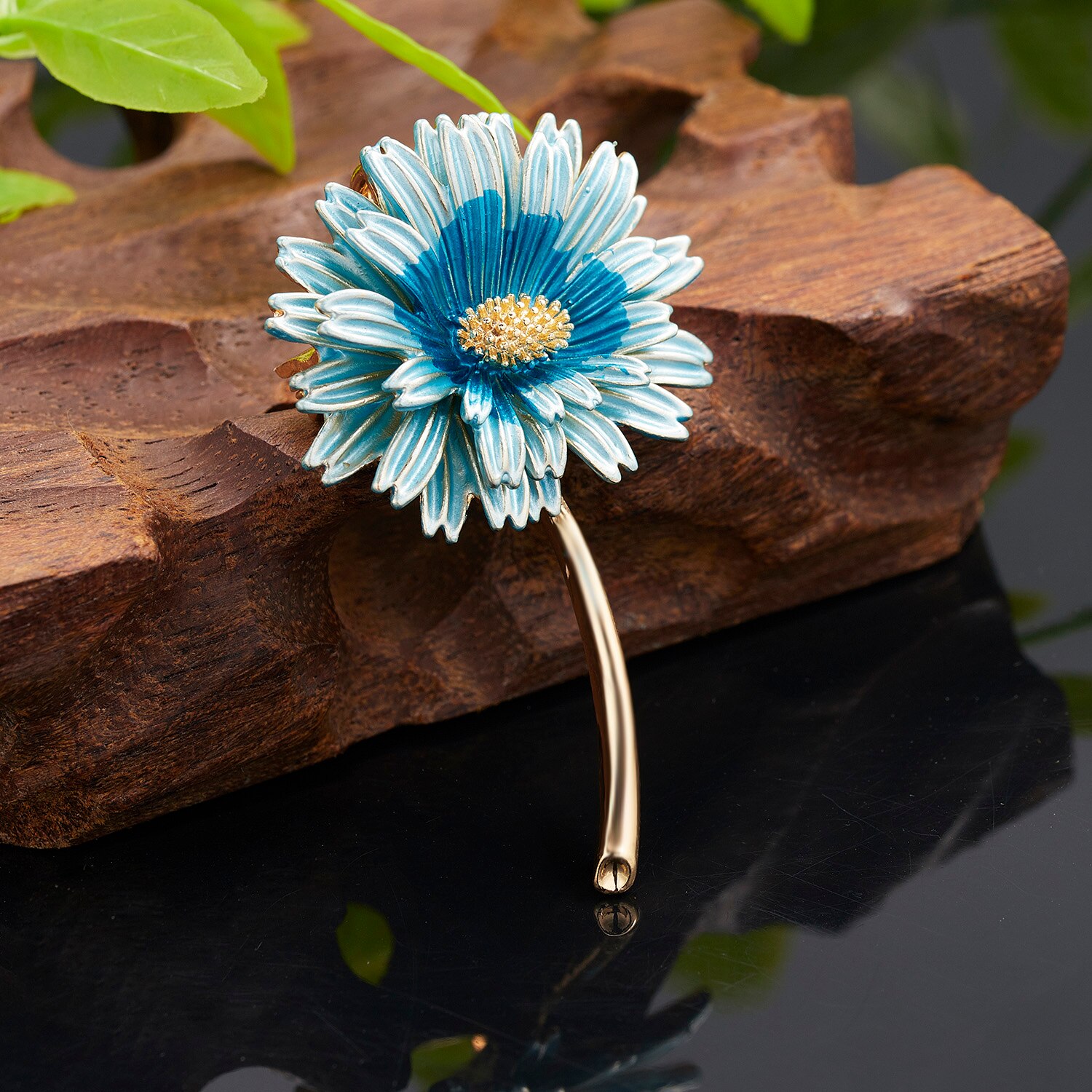 Rinhoo-broche de esmalte de plantas y flores, broche Retro de hoja de arce, Margarita, tulipán, cesta de flores, campana, orquídea, rosa, alfileres para solapa, joyería de boda