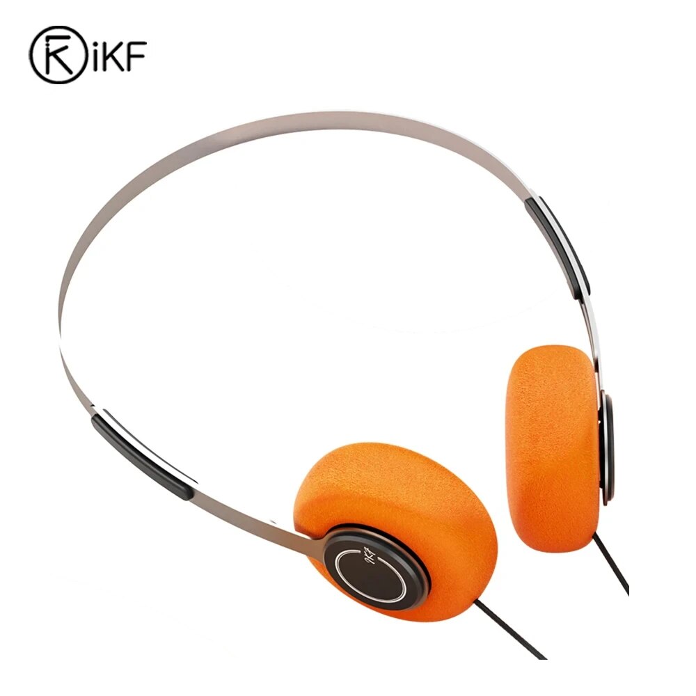 IKF Y3 On Ear Wired Retro Headphones 30mm Speaker HiFi Sound Take Pictures Trendy Pieces Throwback Lightweight