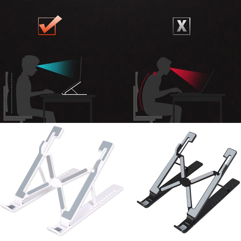 Laptop bord med bärbart hopfällbart laptopställ skrivbord sängbord för dator bärbar dator gratis förvaringsväska