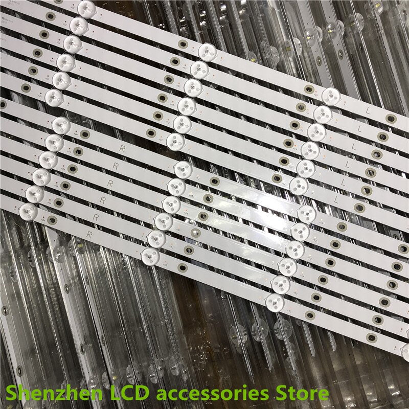 Novo 12 pcs tiras de luz de fundo led para 55pus7503 55pus6162 55pus6262 pus6262 pus6753 55pus7303 55pus6703 lb550das v02 5555555512 55pus6503