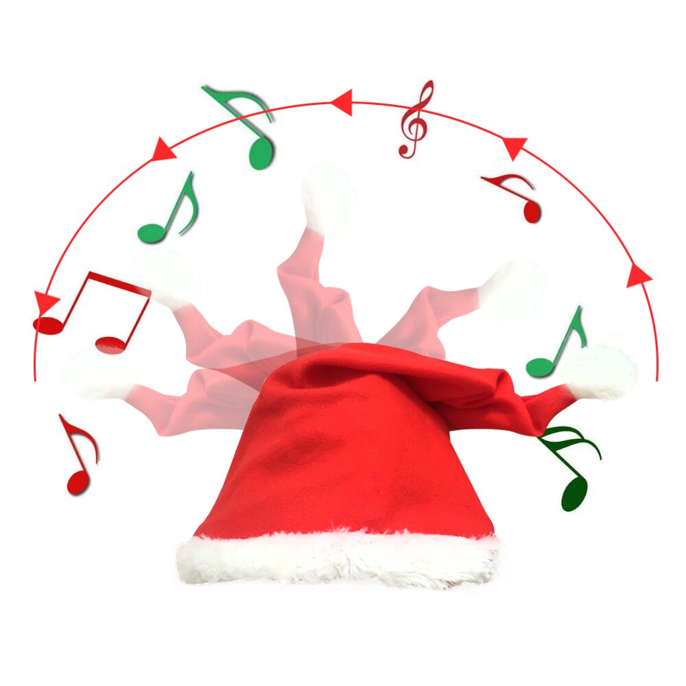 Dansende julehat synger julehat sjovt legetøj julepynt julehue jul til børn og voksne