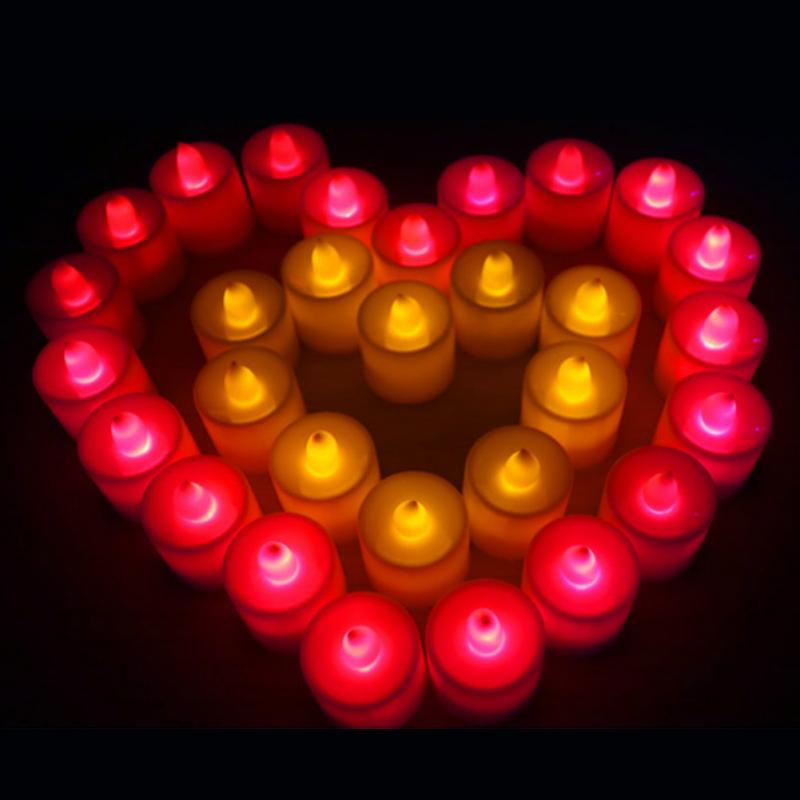 1PC Simulation Candle Lamp Small LED Durable Romantic Proposal Birthday Decoration Electronic Candle Lamp