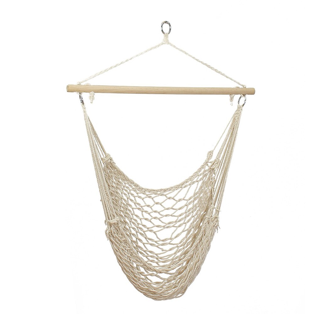 Hammock Chair Cotton Rope Weaving Chair Swing Chair Indoor Outdoor Garden Yard Theme Decoration: Type 2