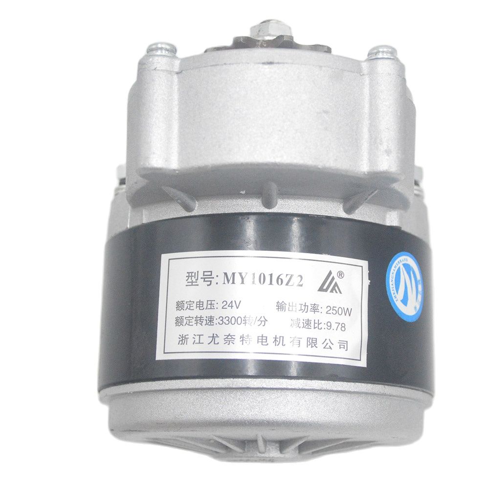 Motor de bicicleta eléctrica, 250W, 24V/36V CC, engranaje, cepillo