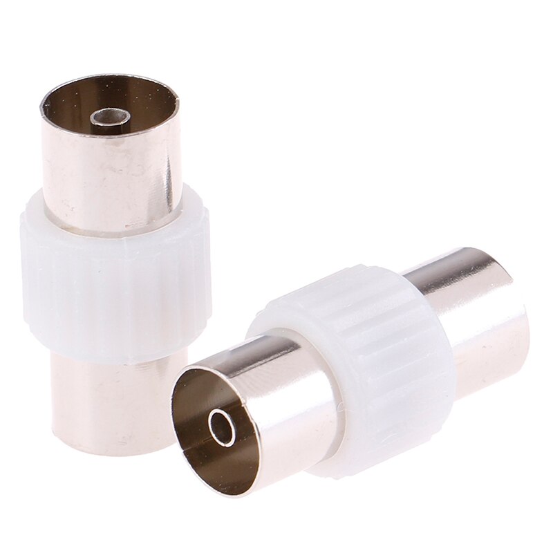 2Pairs = 4Pcs Vrouwelijke Aan Vrouwelijke Tv Plug Jack Voor Antennes Tv Rf Coaxiale Stekkers Adapter Connector