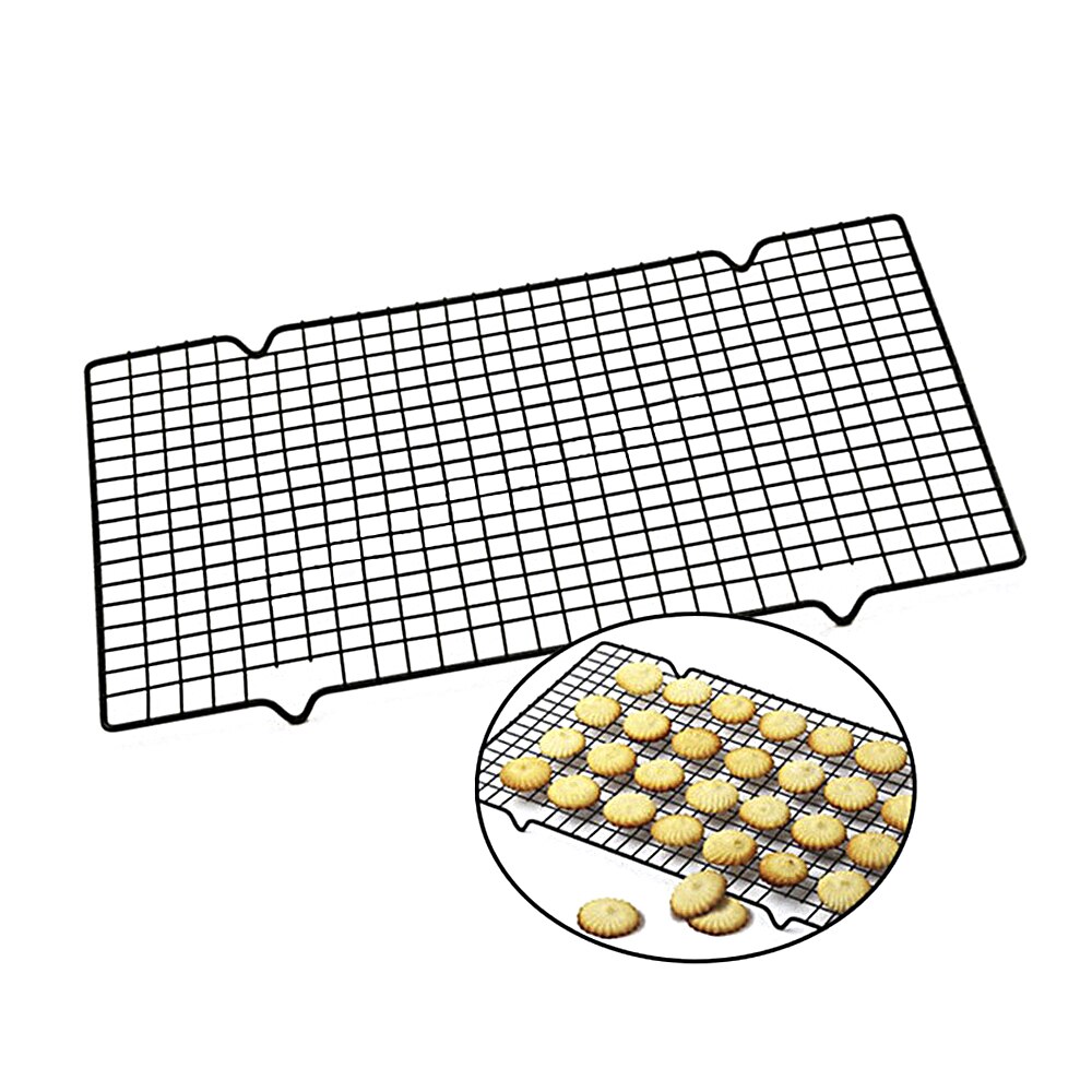 Cake Cooling Rack Nonstick Metal Cake Cooling Grid Rack Net Stainless Steel Wire Grid Cooling Tray Barbecue Cookie Holder