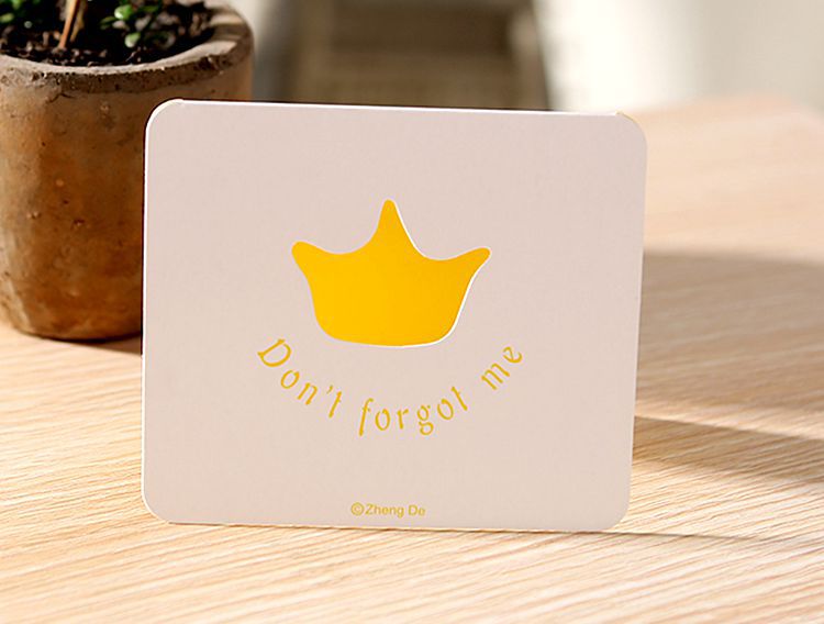 10pcs Hollow-out Greeting Card Christmas Year Card Christmas Mini Postcards Birthday Card Thank You Cards: Crown