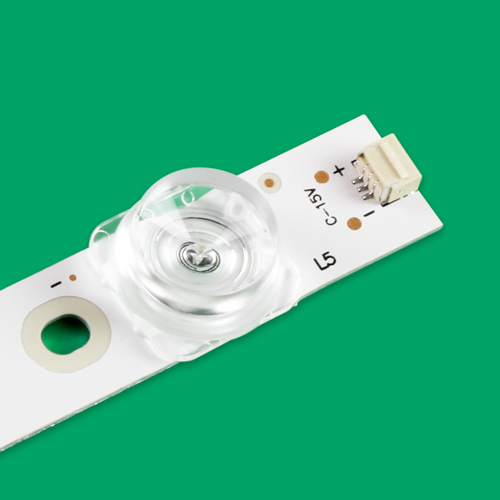 Bande de rétro-éclairage LED 5, Akai 55 pouces TV AKTV5534 JS-D-JP55EU-051EC (70317) 01EC E55EU/EP1000 MCPCB 490.0 15.0 1.0T