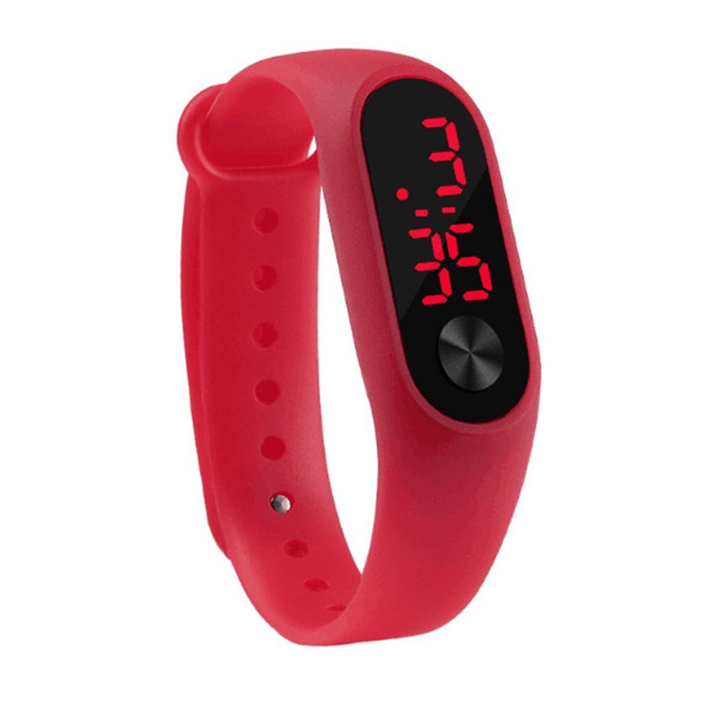 Carlota Casual Sport Armband Snoep Kleur Digitale Led Elektronische Horloges Voor Kinderen Zachte Siliconen Horlogeband Voor Kids: 3