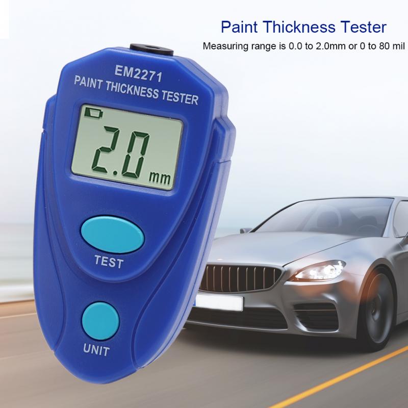 Verf Dikte Meter Mini LCD Digitale Verf Dikte Tester Auto Coating Gauge Meter Testen Instrument Verf Dikte Maatregel