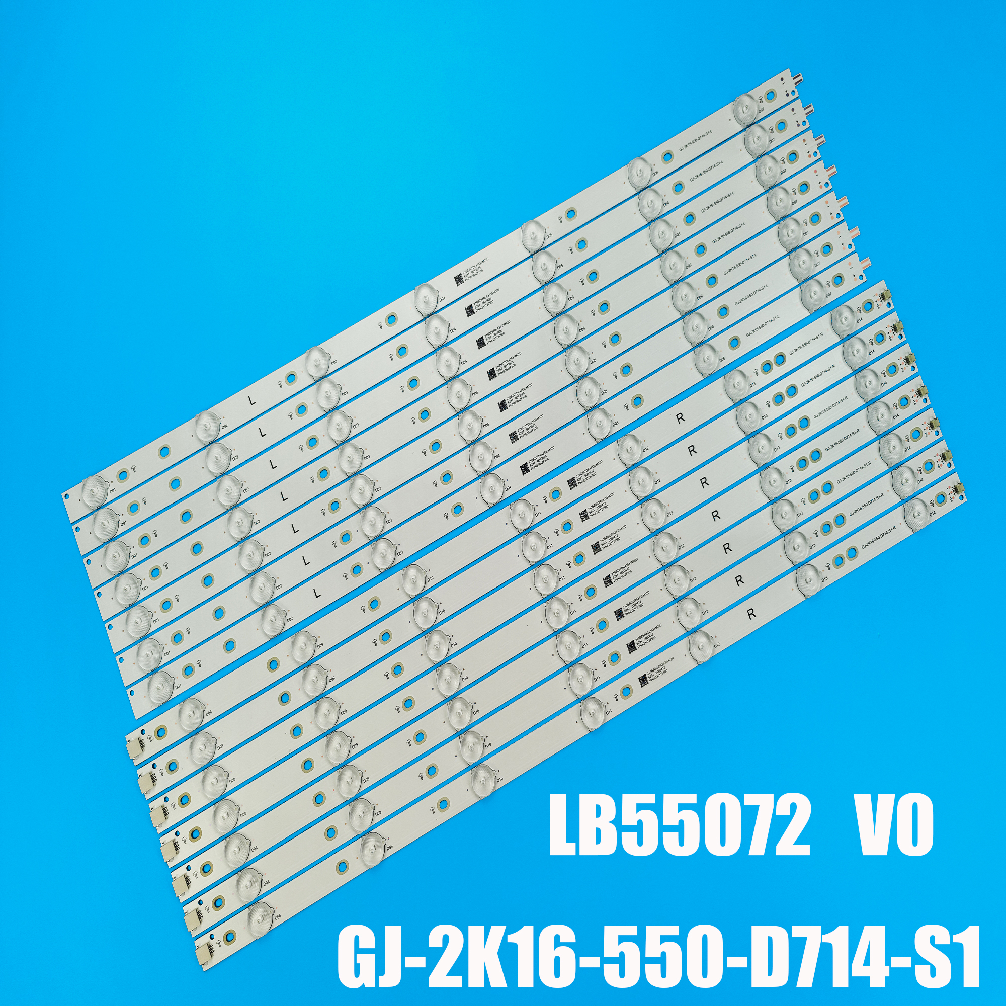 Bande de rétro-éclairage LED pour TV LB55072 55PFF5701 55PUS6501 55PUS6561 55PUS6581 55PUS6101 55PUH6101 55PUS6401 55PUS7272