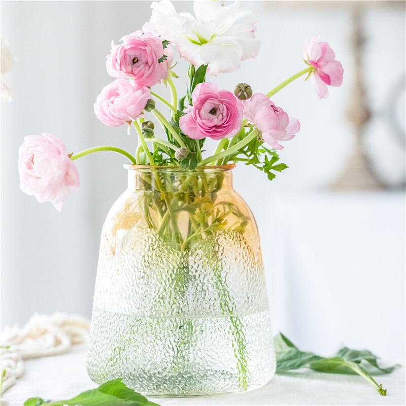 Machepot-jarrón de cristal con degradado para decoración del hogar, maceta creativa para flores, vasos para plantas, mesa y Escritorio