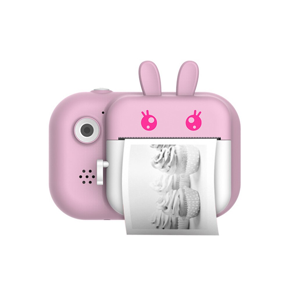 Portable Kids Camera Mini Video Front Rear 1080P HD Photo Printer USB Rechargeable with LCD Display