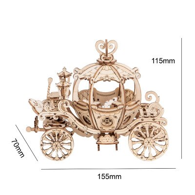 Model Building Kits Air Plane Piano Camera Pumpkin Car Music Box 3D DIY Hand Made Wood Puzzle Toy Assembly Toys for Children