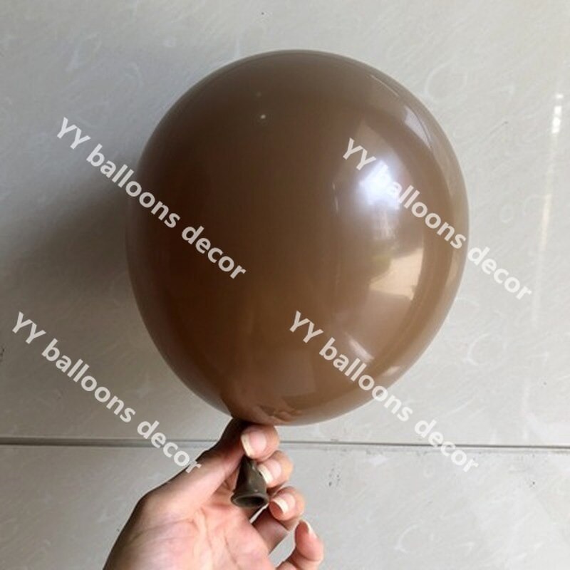 100Pcs DIY Birthday Party Balloons Garland Arch Kit Baby Shower Skin Coffee Globos Lady Wedding Anniversary Ballon Decoration