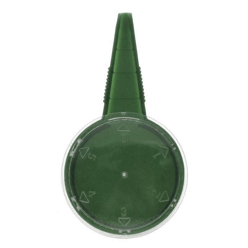 Hand Held Plastic Garden Plant Tool Flower Plant Seeder Seed Sower 1Pcs 5 Gear Adjustable 2Color Seed Sower Planter: dark green