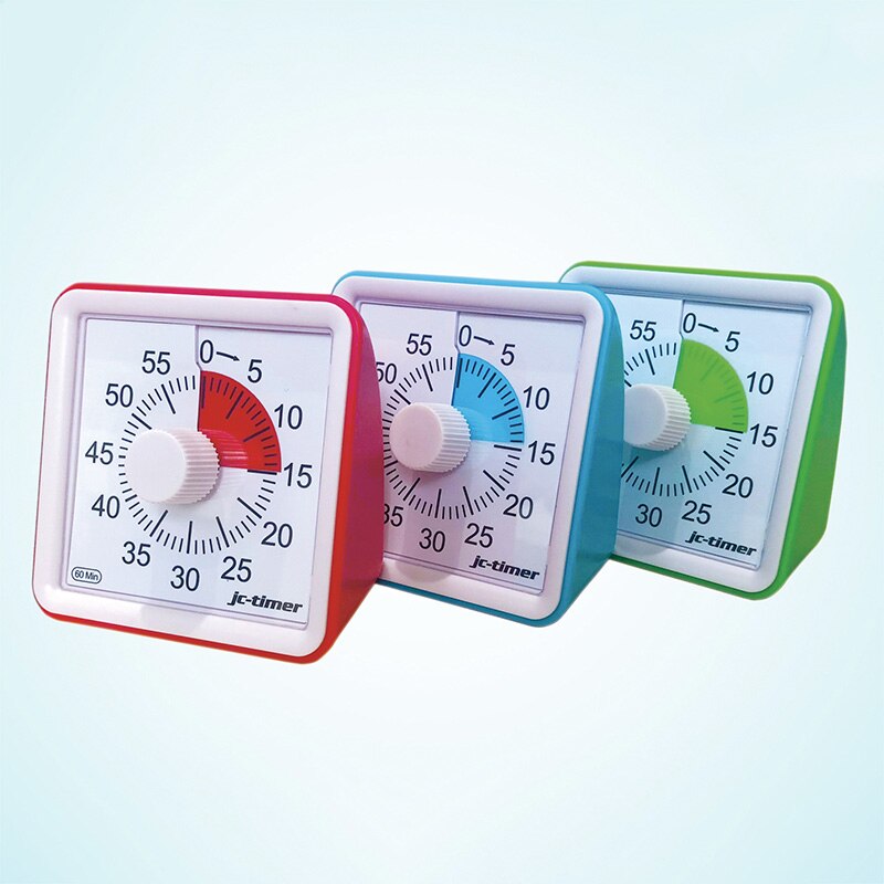 Temporizador analógico Visual, económico, 1 Uds., 60 minutos, reloj silencioso con cuenta atrás, gestión del tiempo para niños y adultos ds99