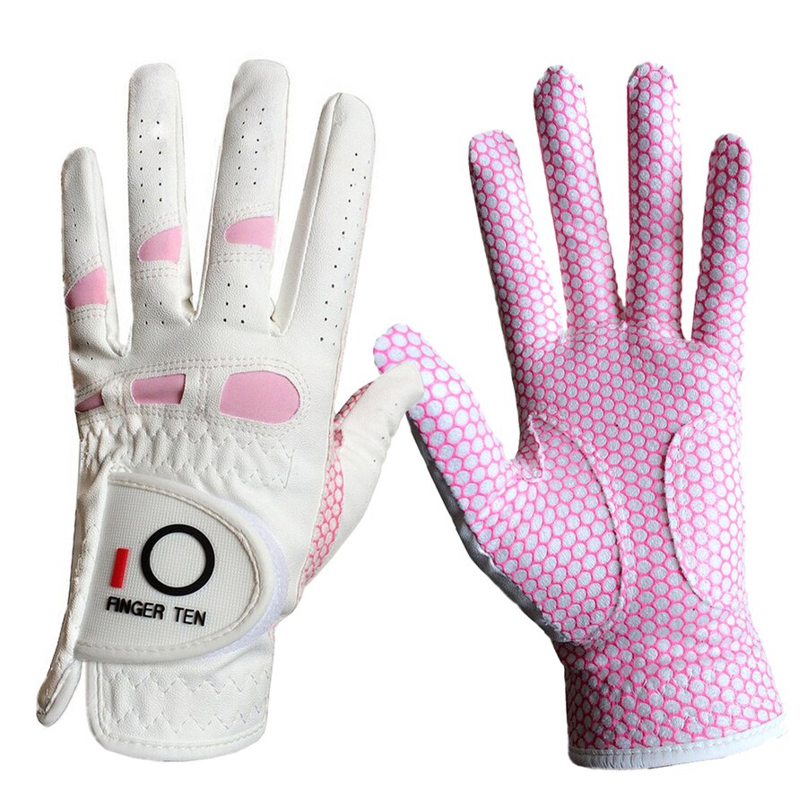 2 pc damer golfhandskar regn alla väder extra grepp vänster hand höger storlek sml xl för damflickor för kvinnor