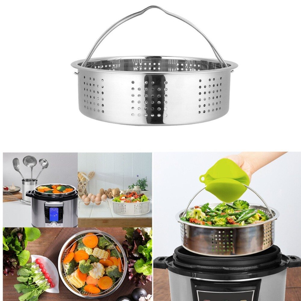 Tillbehör för omedelbar pottuppsättning vegetabilisk ångkorg äggkokare rack non-stick springform pan skål maträtt klipp köksredskap
