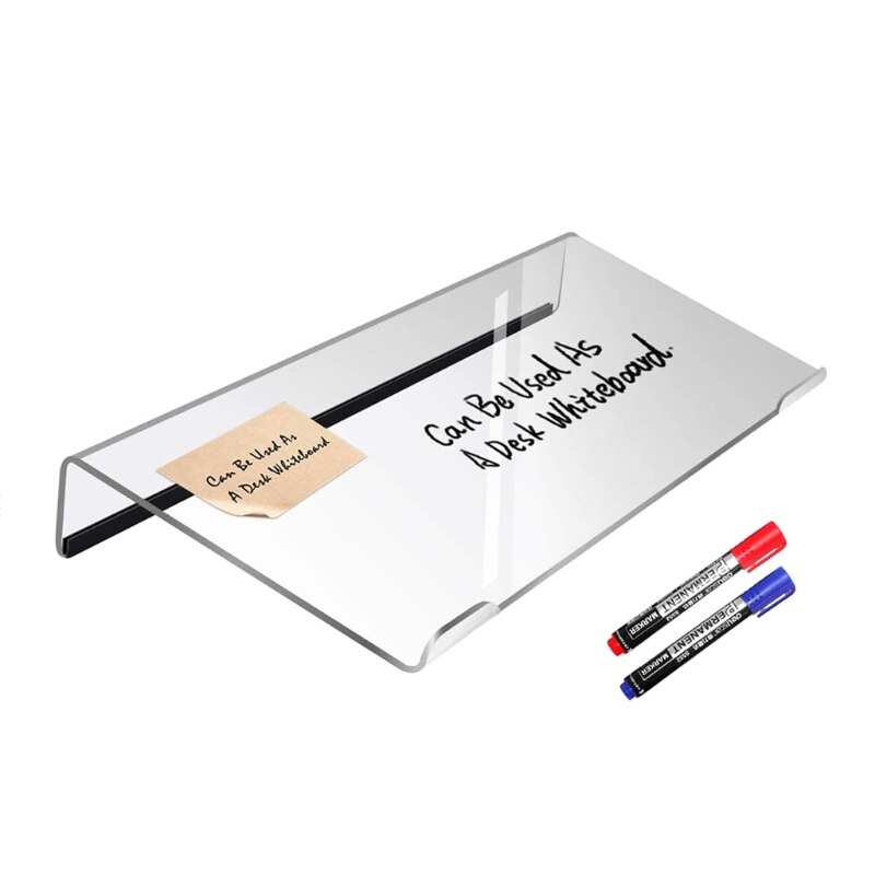 Clear Acrylic Tilted Computer Keyboard Stand for Ergonomic Typing Keyboard Tray Holder with Silicone Non-Slip Case