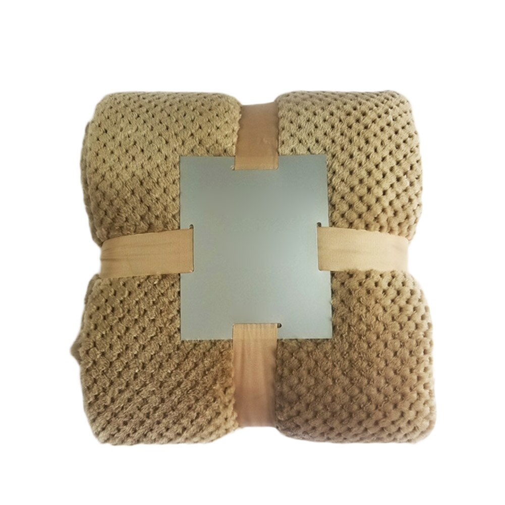 Weighted Blanket Sleep Deep Full Solid Color Soft Warm for People Insomnia Home Bedroom SCVD889: khaki 70cmx100cm