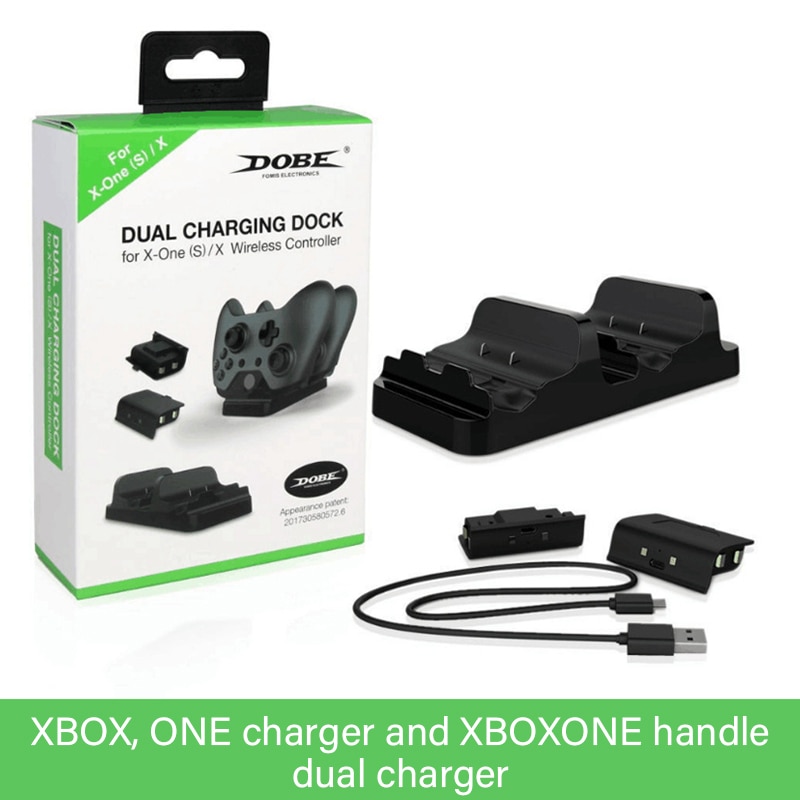 Dual Charging Station Dock Stand + 2 Batterij Voor Xbox One Wireless Controller