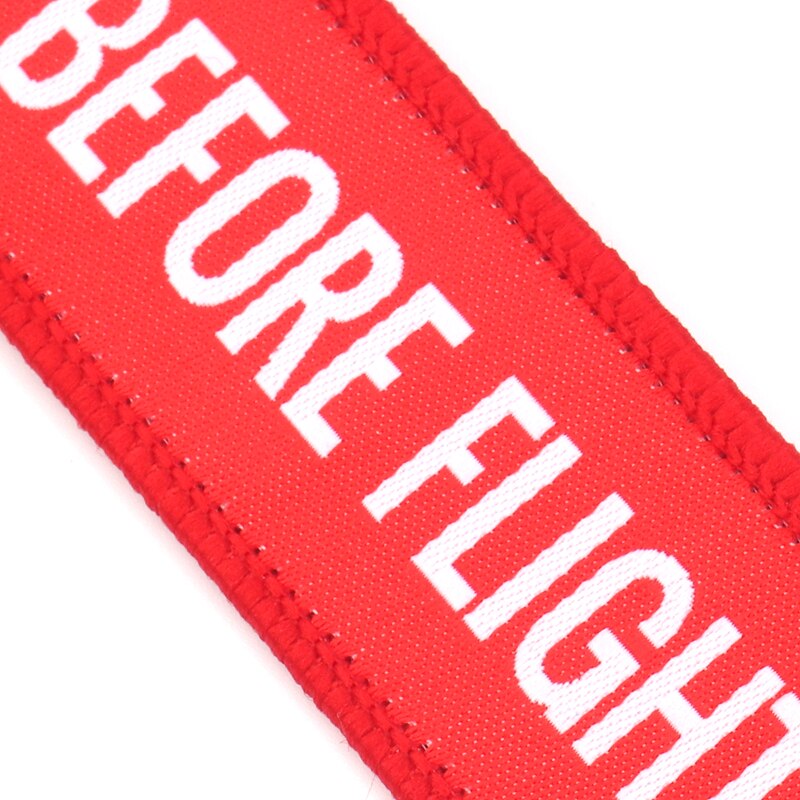 1 st 13*3 cm Rood Herdenkingsmunten Sleutelhanger REMOVE BEFORE FLIGHT Luchtvaart Accessoires