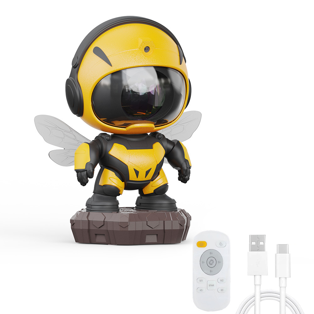 Bee Galaxy Projector,Star Projector Galaxy Night Light,Starry Nebula Ceiling LED Lamp with Timer and Remote ,Kids Room Decor: Default Title