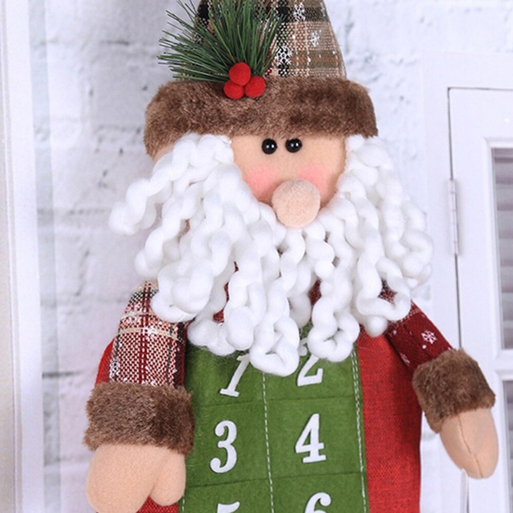 Hanging Christmas Calendar Cloth Office Party Supplies Celebration Christmas Unique Winter Year Calendar Children Desktop