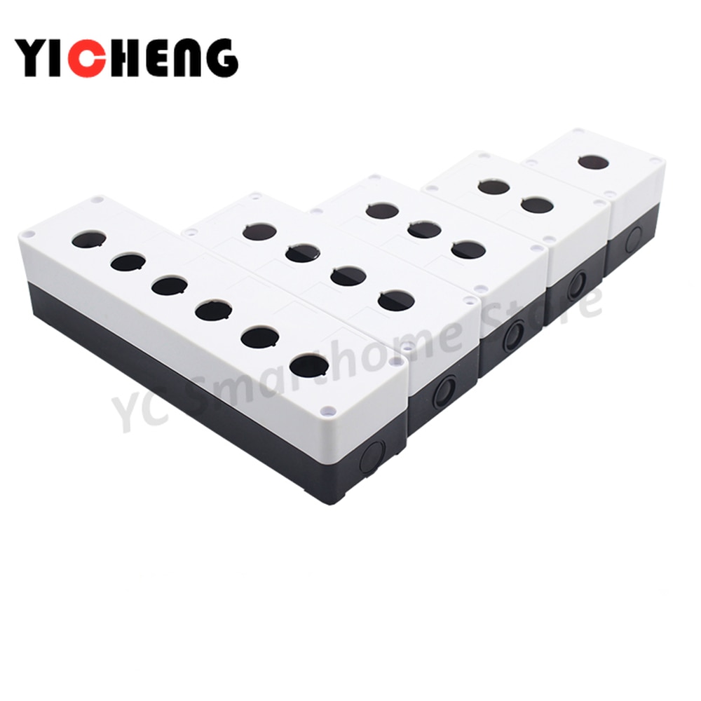 1Pcs Four holes/Five holes/Six holes Waterproof button box switch control box switch cassette /Mounting hole 22mm