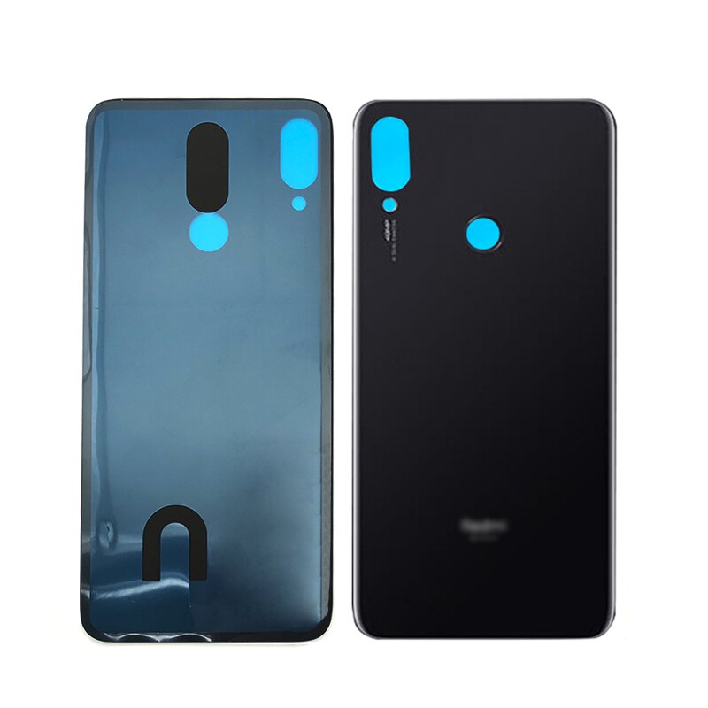 Voor Xiaomi Redmi Note 7 Pro Terug Batterij Cover Redmi 7 Note7 Achter Behuizing Deur Glas Panel Case Voor Redmi opmerking 7 Batterij Cover: Redmi Note7-Black