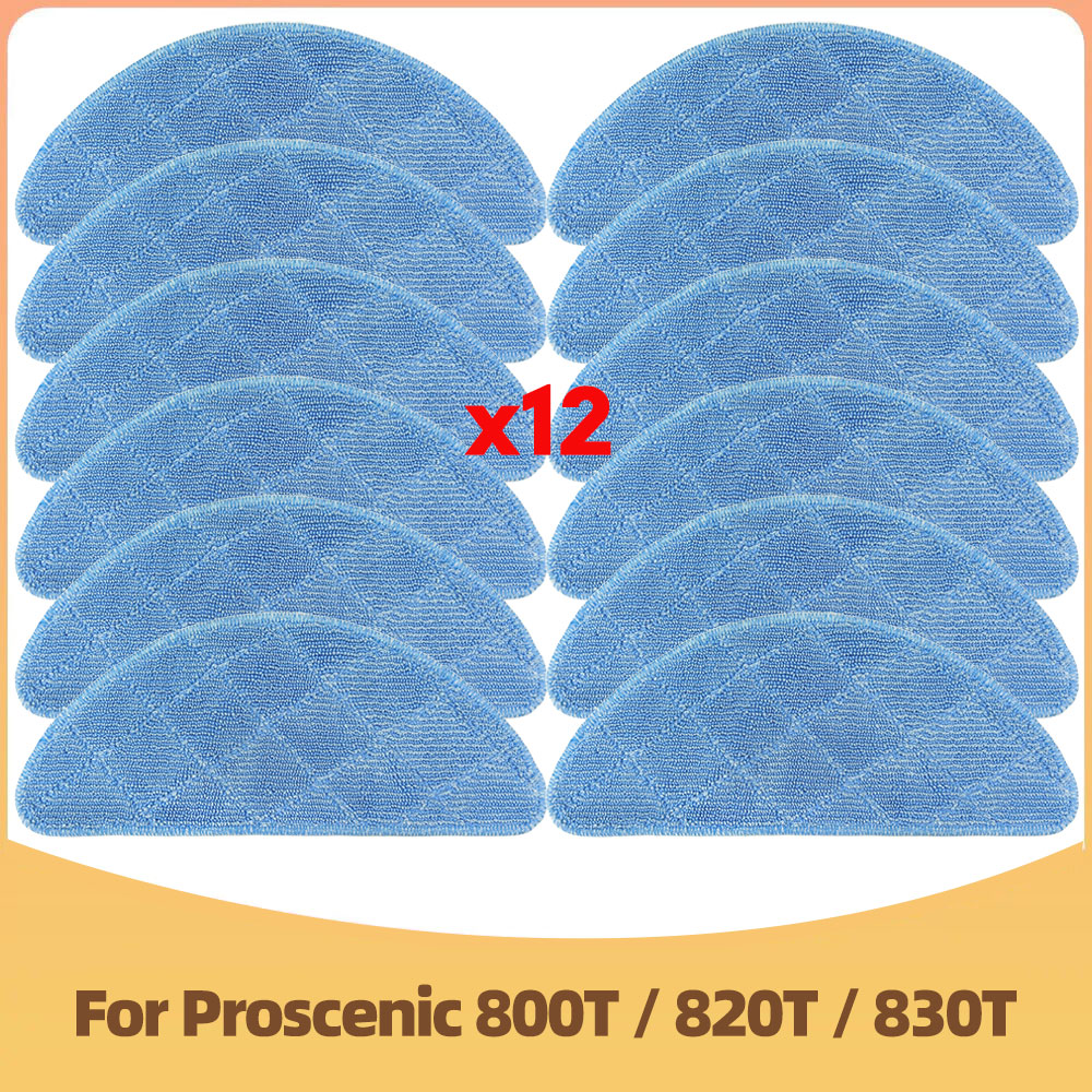 Compatibile con Proscenic 800T 820T 830T LIECTROUX C30B XR500 E30 Aspirapolvere robot Spazzola Laterale Filtro HEPA Panno Mocio Parti di Sostituzione: giallo