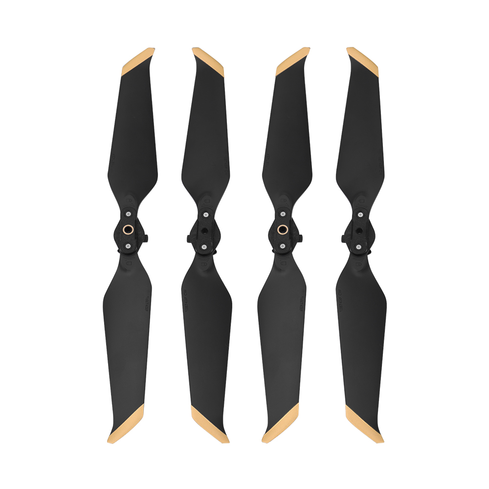 Propeller for DJI Mavic 2 Pro Zoom 8743 Low-Noise Props Quick-Release Blade 8743 Noise Reduction Fan Drone Parts Screw Accessory: 4PCS Gold