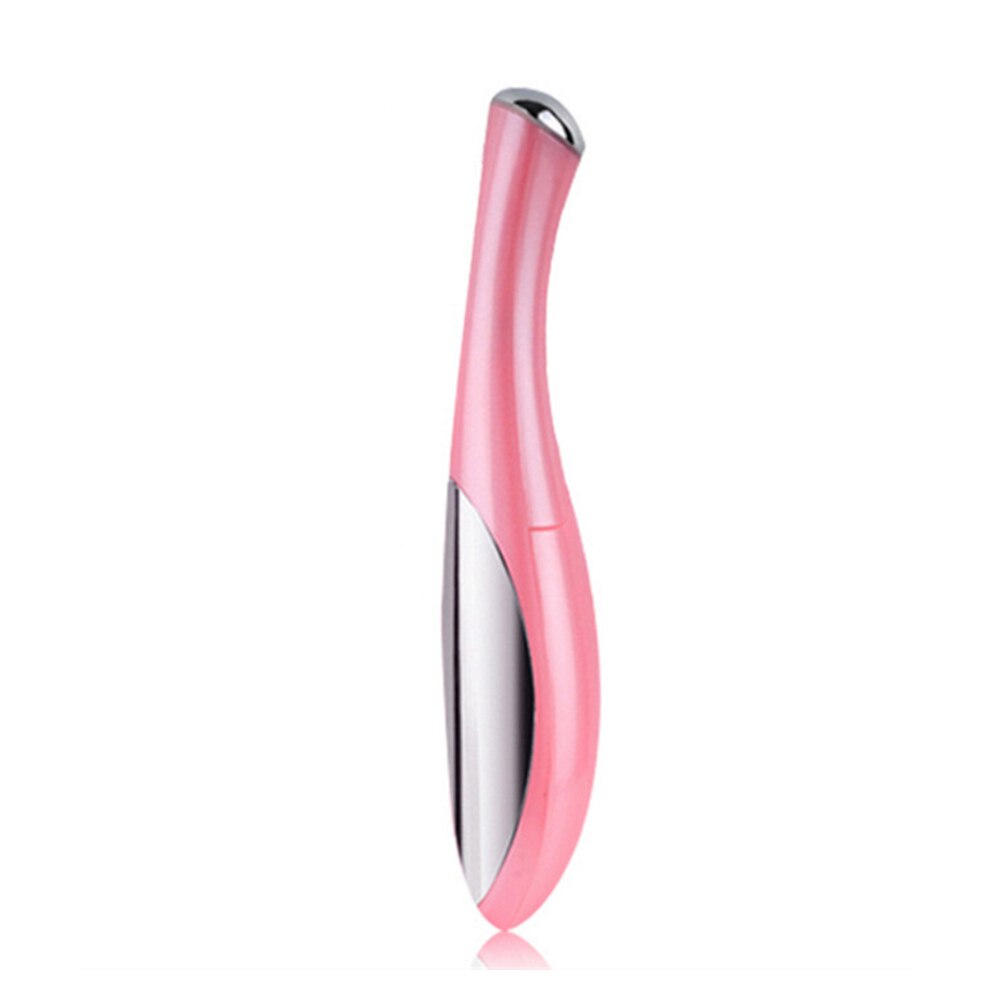 Mini elektrisk ögonmassage essens import instrument anti-aging rynkor borttagning mörka ringar ansikts vibration massage penna: Rosa