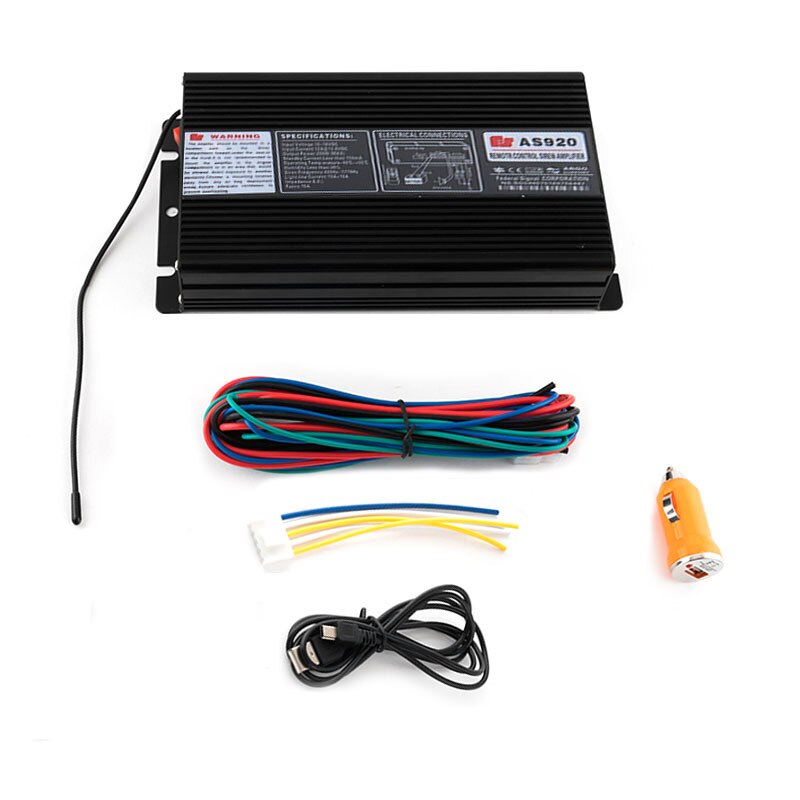 200W 16 Sound Car Siren Speaker Truck Warning Alarm Police Siren Horn Ambulance Emergency Electronic Horn Kit PA MIC Safe System