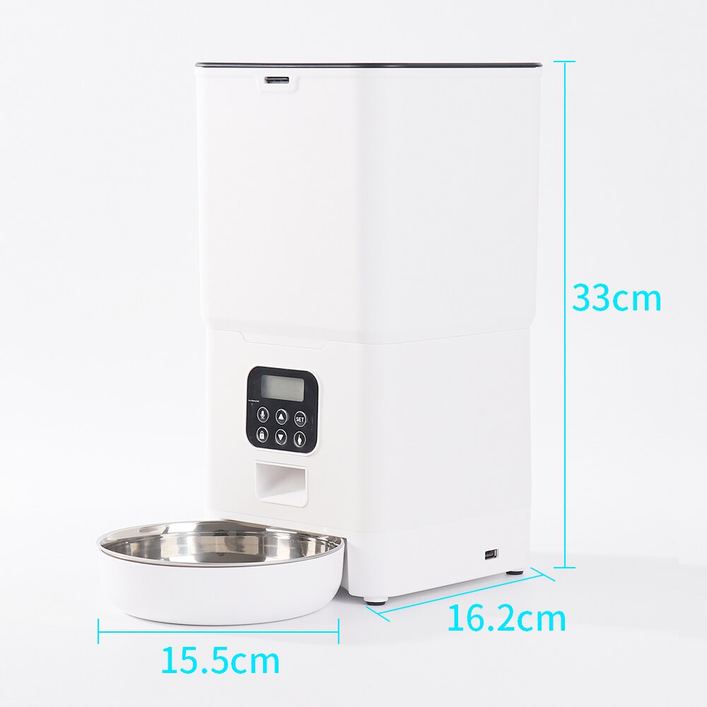 6l 4.5l 3.5l automatisk smart slow food foderautomat til kæledyr timing foderautomat kat hund elektrisk tørfoder dispenser foder 24 timers timer