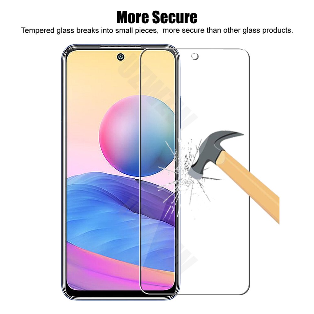 For Xiaomi Redmi Note 10 (5g) Camera Lens Film and Phone Protective Tempered Glass Screen Protector