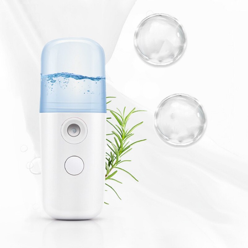 Kannettava nano-sumutin mini-usb kasvosuihke kasvohöyrystin kotiauton sterilointi dynalysaattori alkoholin desinfiointiainesuihku: 2 kpl