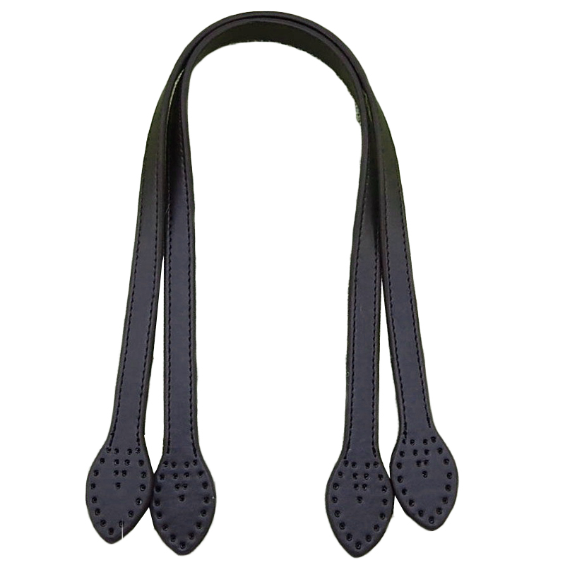 PU Leather Handles Durable Shoulder Bags Detachable Belt Women Leaf Handle Straps DIY Handmade Replacement Handbag Strap 2*61cm: Dark Coffee