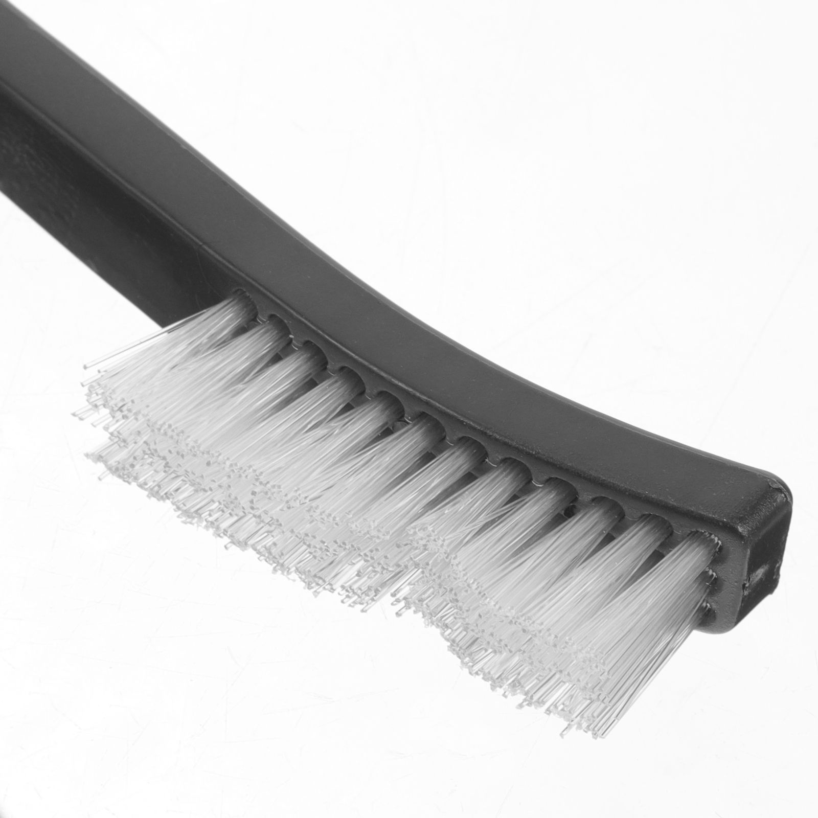 9-delige kunststof borstel met dubbele kop voor het reinigen van pijpen, hoeken, auto-keuken, badkamer, kleine onderdelen, zwarte dunne detaillering