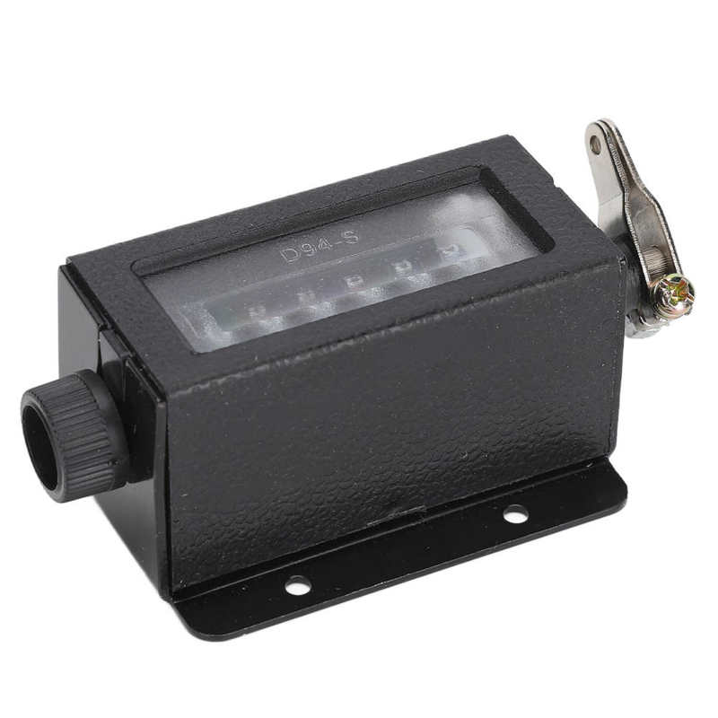 Mechanical Counter 6 Digit Hand Pull Stroke Tally Counter with Spring for Punch Press D94-S Manual Tally Counter