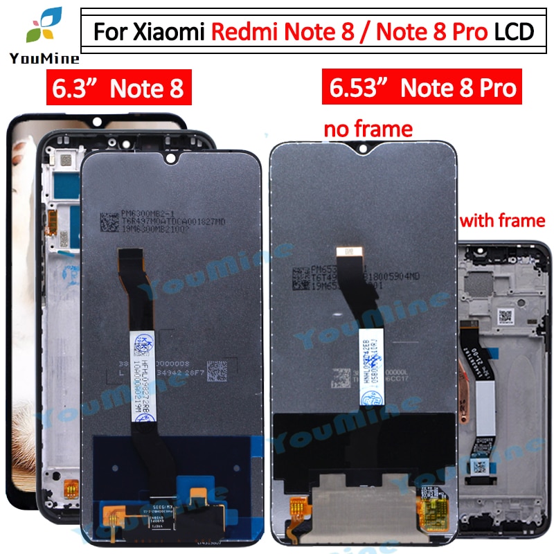 for Xiaomi Redmi note 8 note8 lcd Display Touch Screen Digitizer Assembly Replacement Parts For Redmi note 8 pro lcd